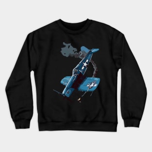 Famous WW2 Planes F4U Corsair Aerial Combat Crewneck Sweatshirt